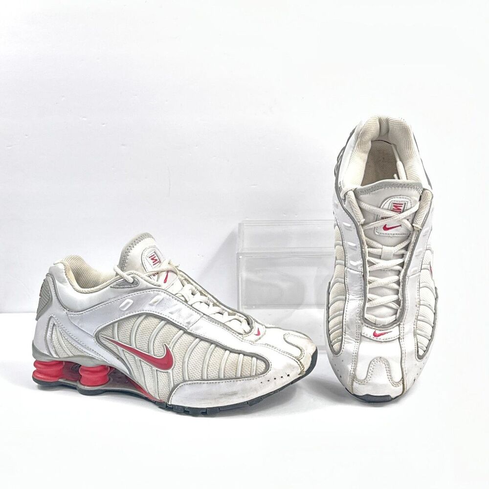 Nike Shox Turbo Running Shoes Womens 8.5 White Silver Pink Retro 316719-102